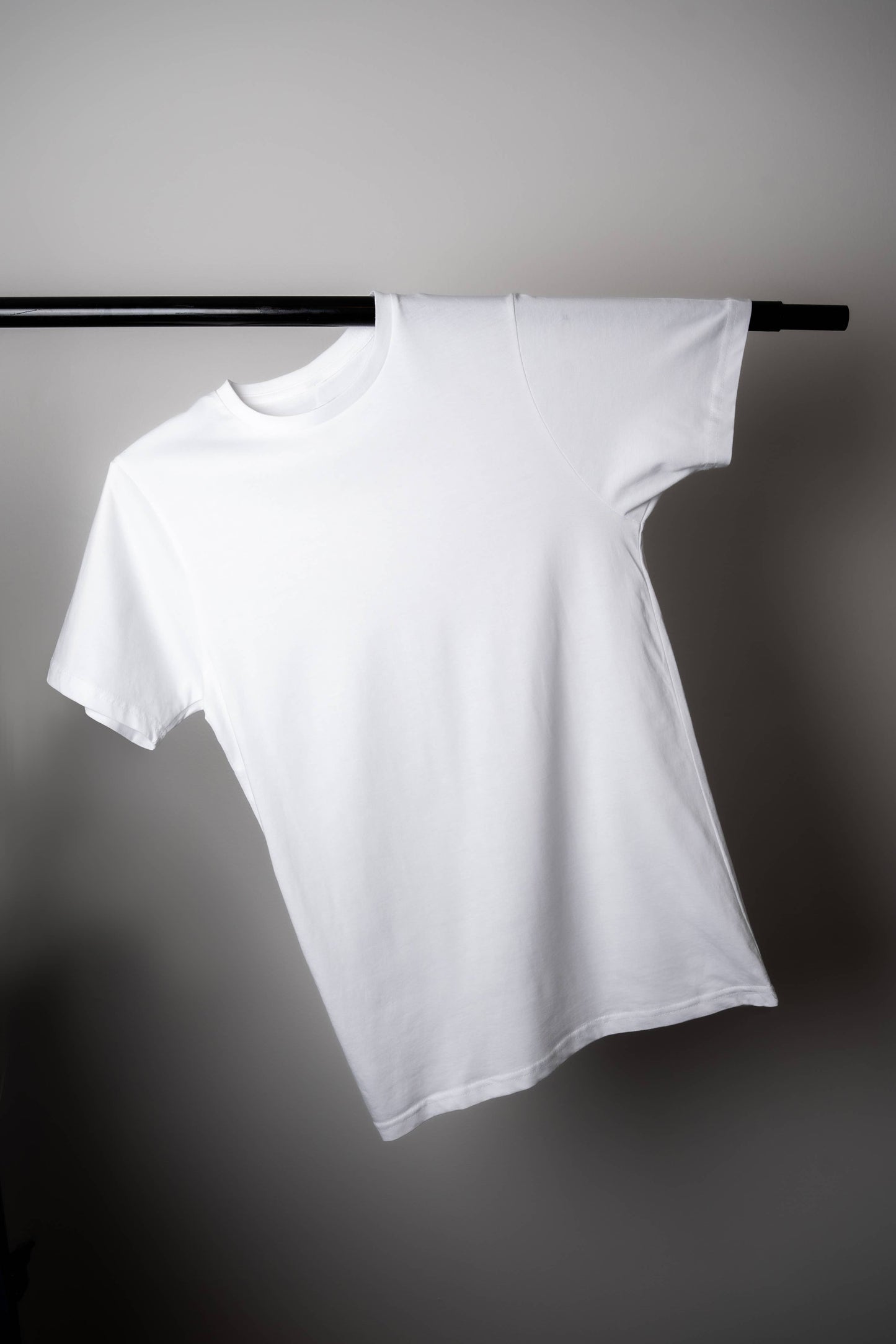 Men Half Sleeves T-Shirt: Light Gray / XL
