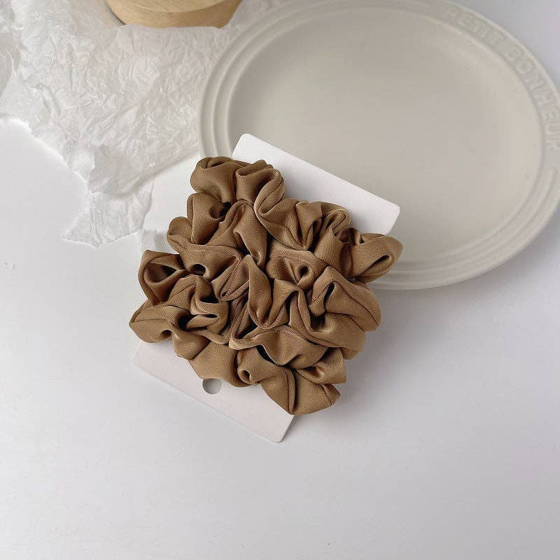 Satin Hair Scrunchies Set