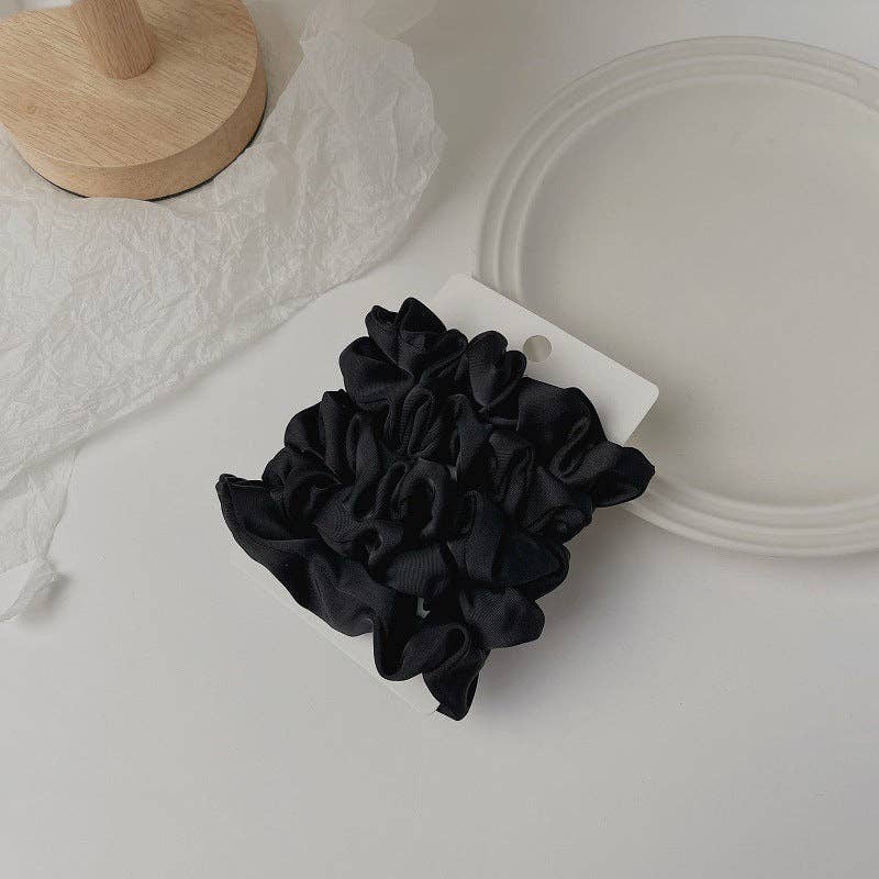 Satin Hair Scrunchies Set