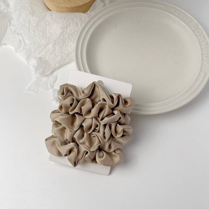 Satin Hair Scrunchies Set
